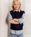 Pull sans manches en maille fantaisie fille - LuluCastagnette